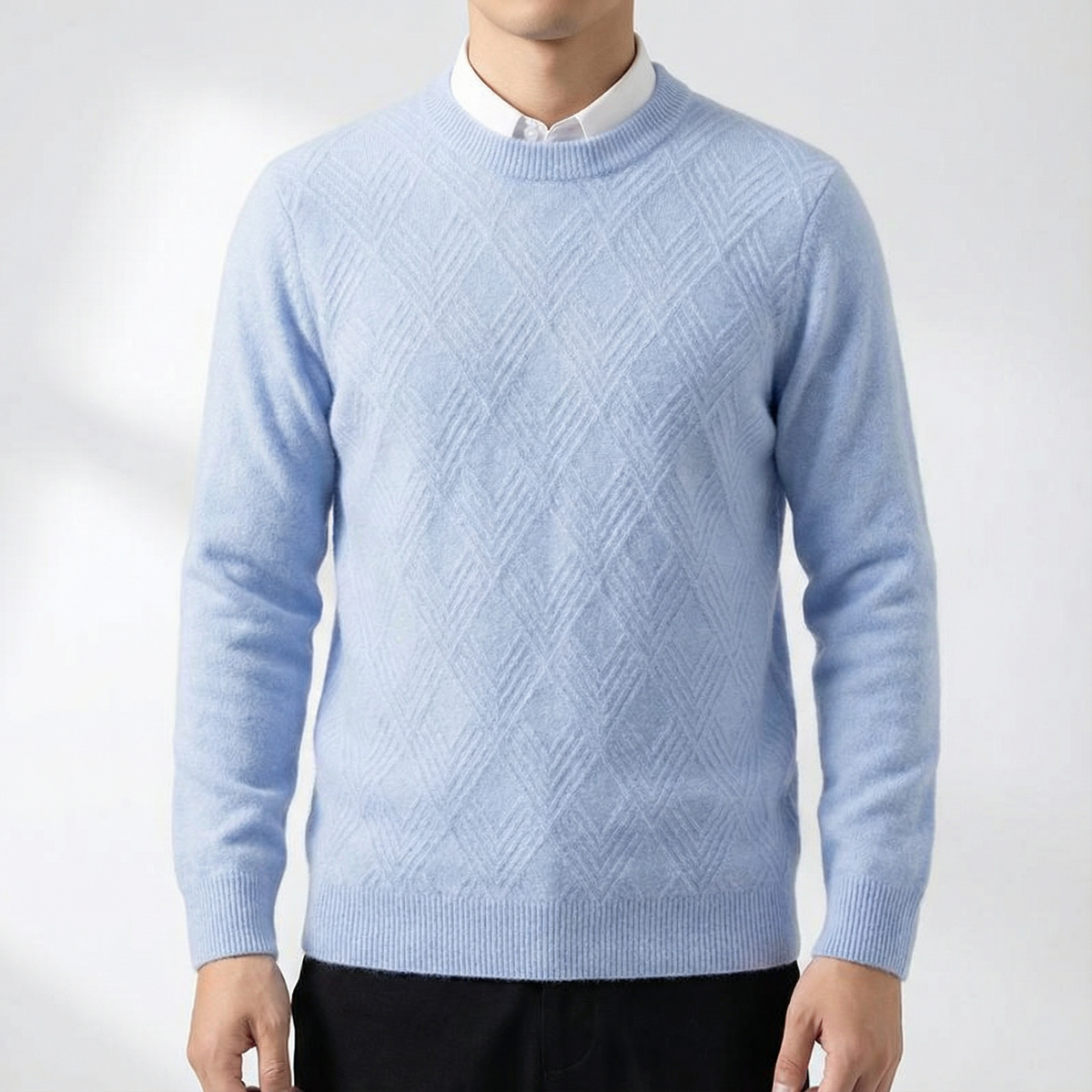 Men's Cashmere Sweater - Soft Knit Casual Pullover