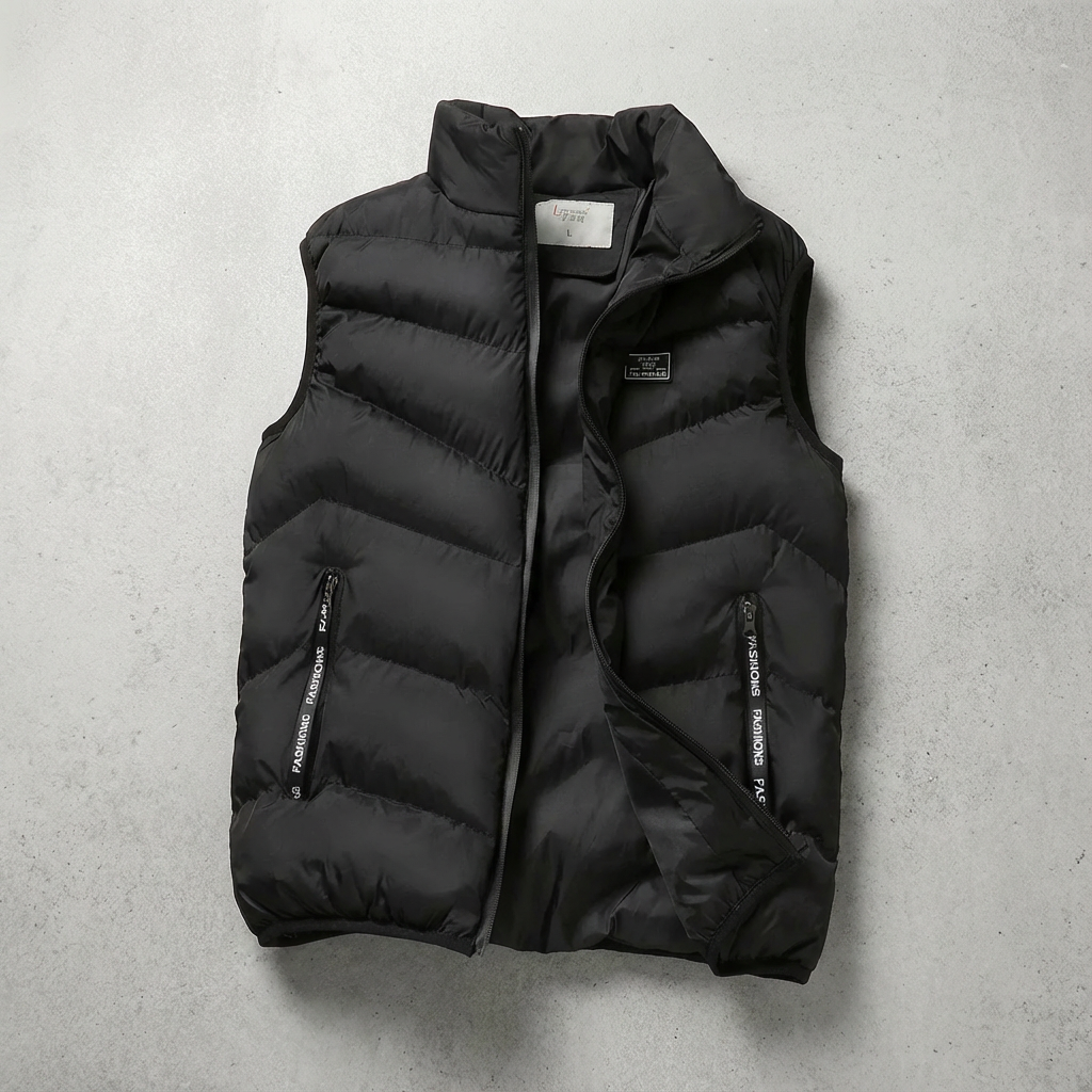 Men's Down Vest - Quilted Insulated Winter Vest