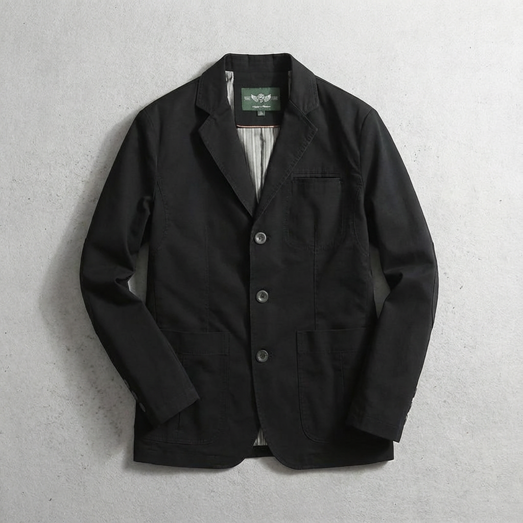 Men's Cotton Blazer - Casual Suit Jacket