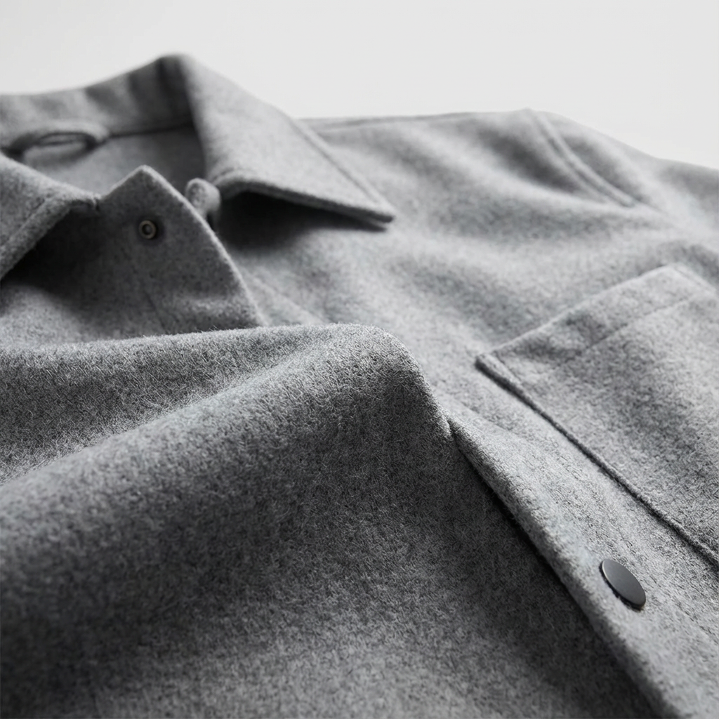 Men's Brushed Cotton Jacket - Casual Lightweight Outerwear