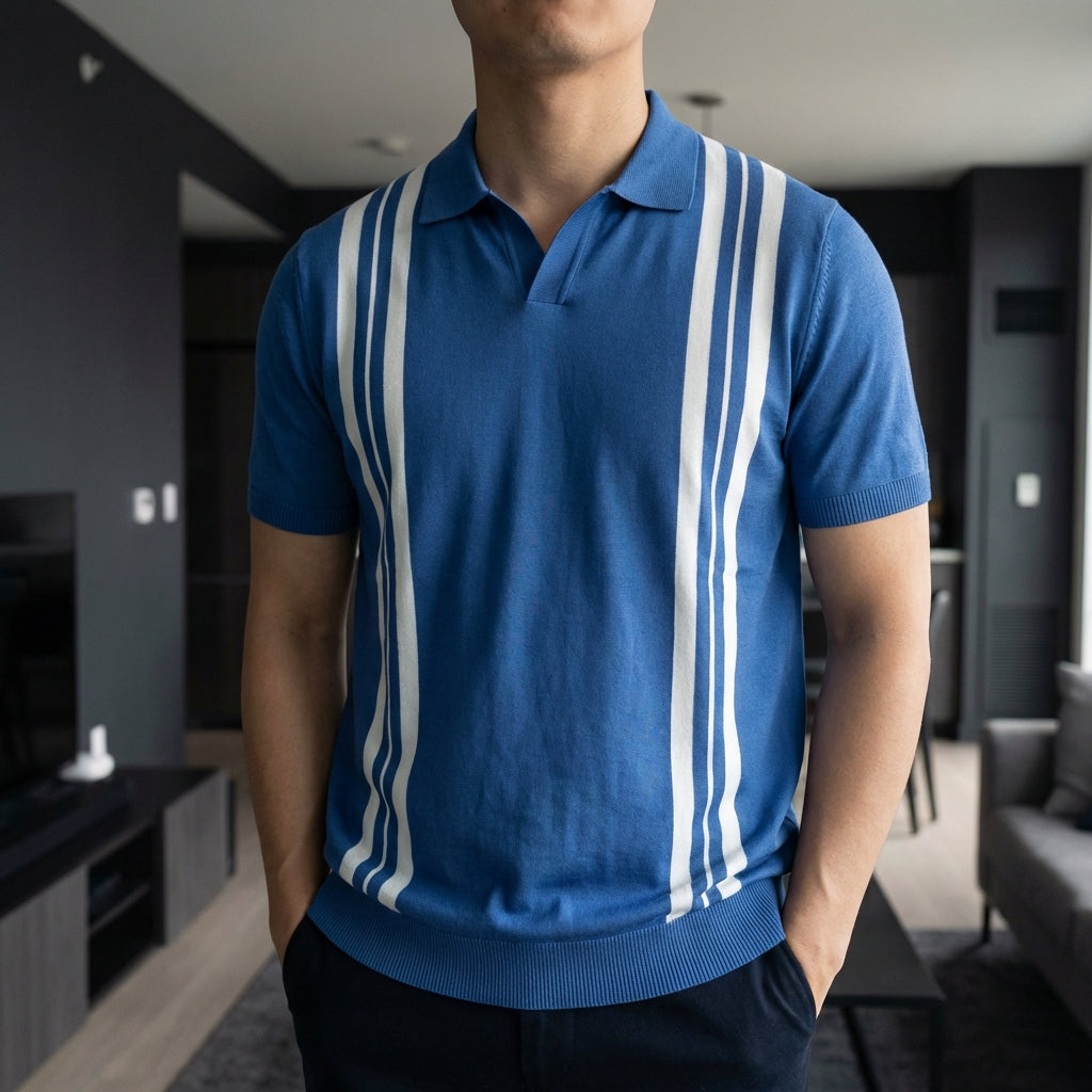 Men's Polo Shirt - Smart Casual Short Sleeve Top