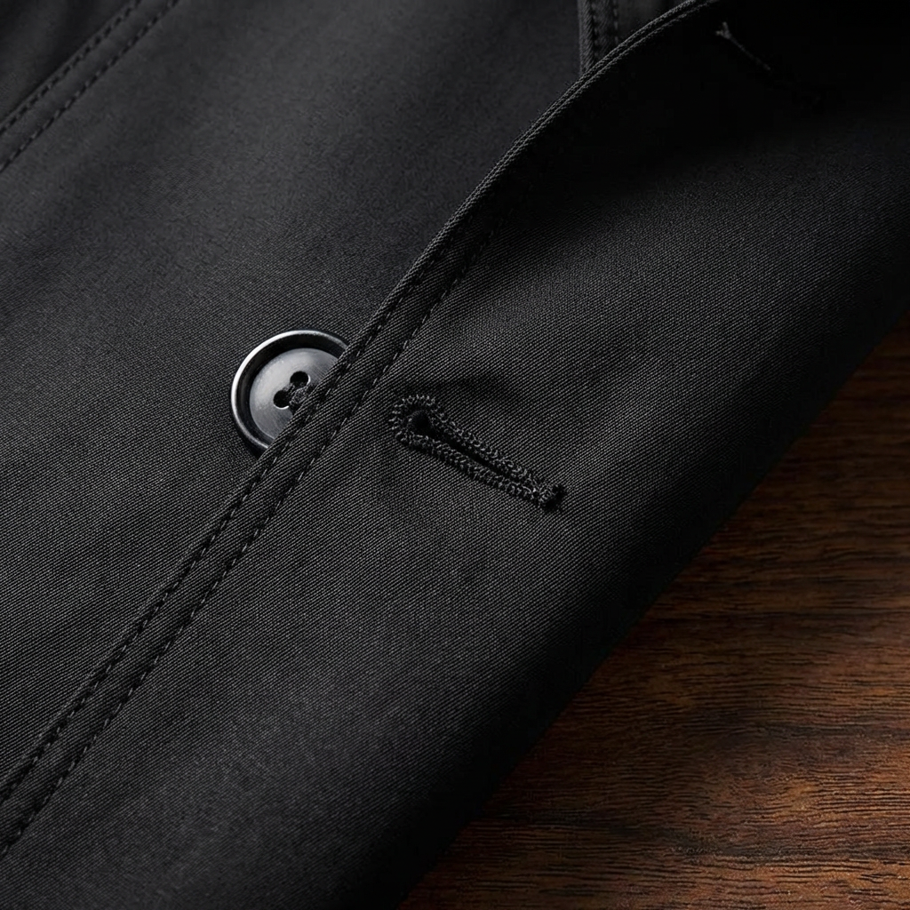 Men's Cotton Trench Coat - Classic Lightweight Casual Outerwear