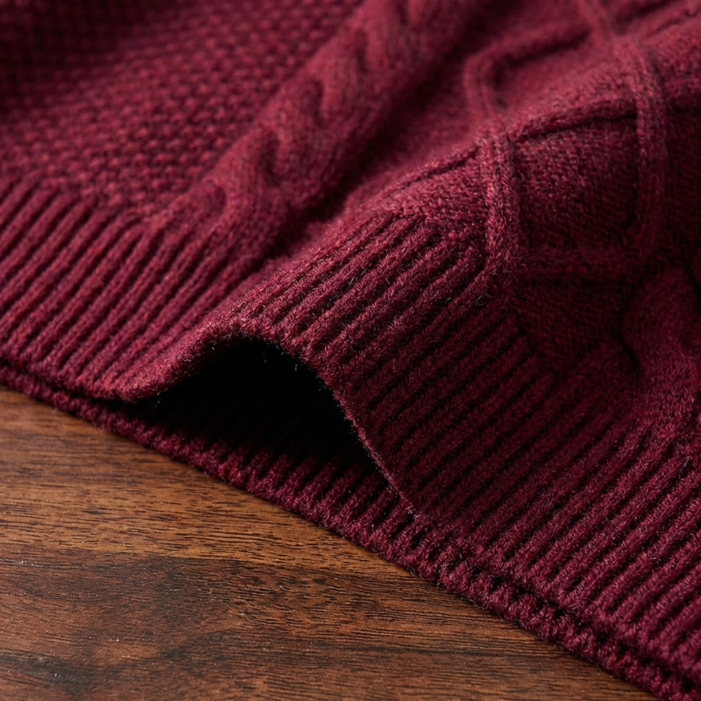 Men's Merino Wool Sweater - Warm Knit Casual Pullover