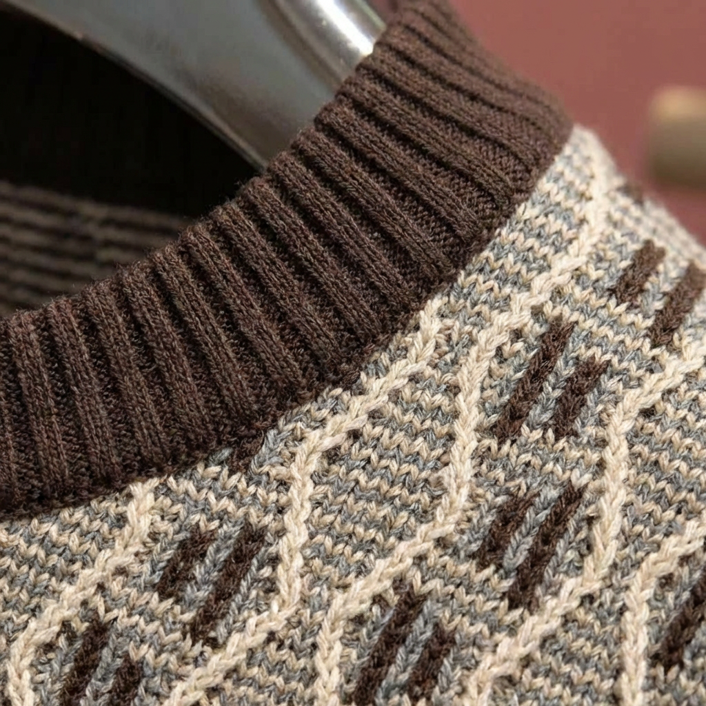 Men's Cotton Crewneck Sweater - Casual Knit Pullover