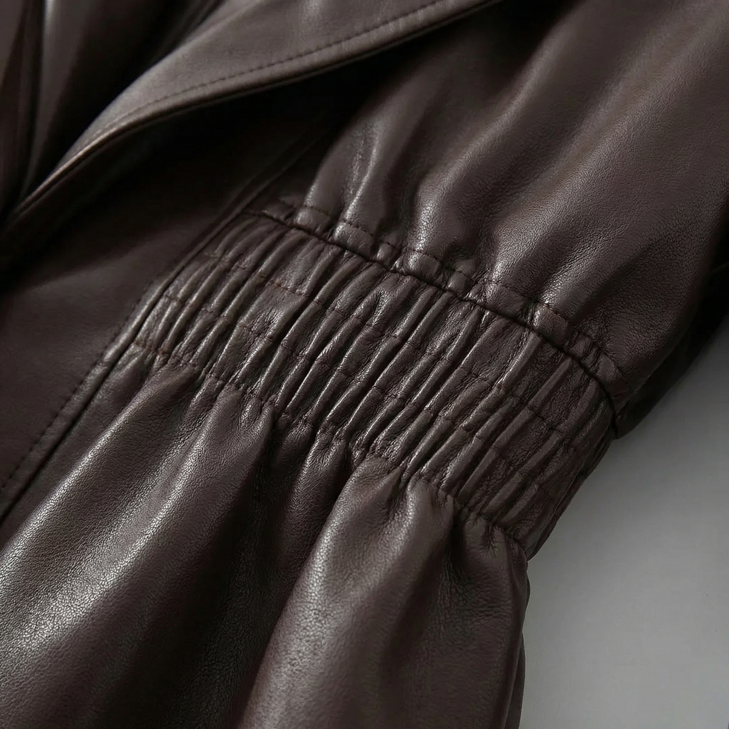 Men's Leather Jacket – Classic Casual Zip Front Outerwear