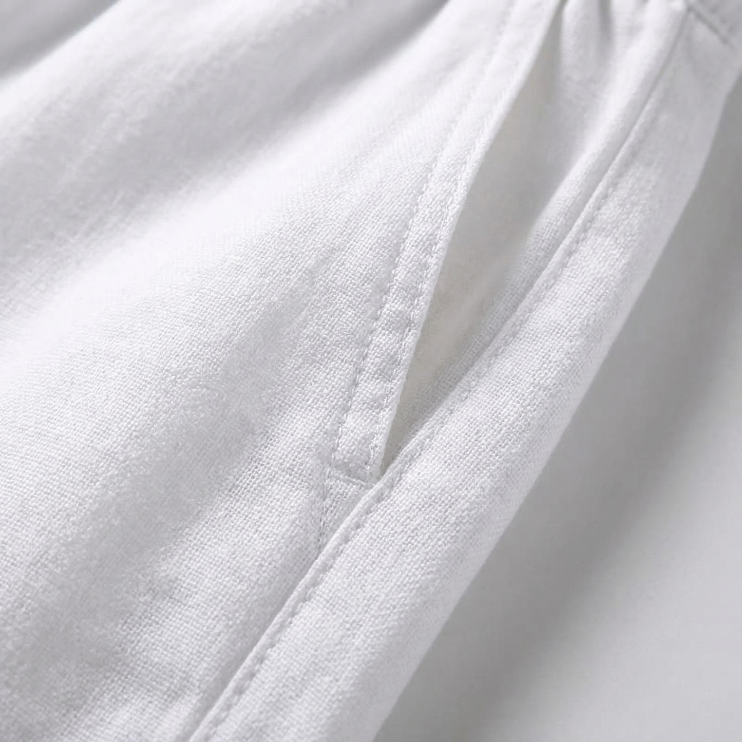 Men's Linen Pants - Relaxed Fit Breathable Trousers