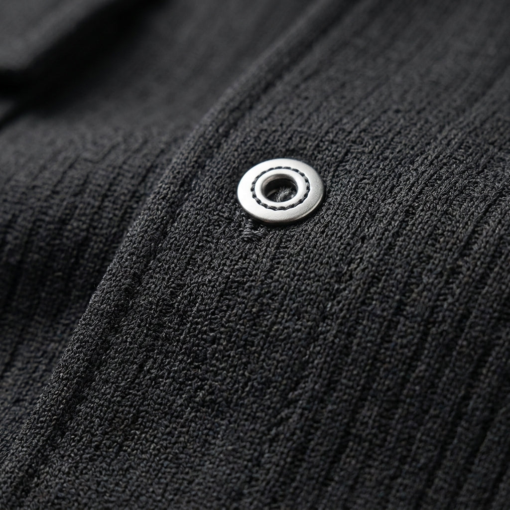Men's Knit Jacket - Textured Casual Sweater Outerwear