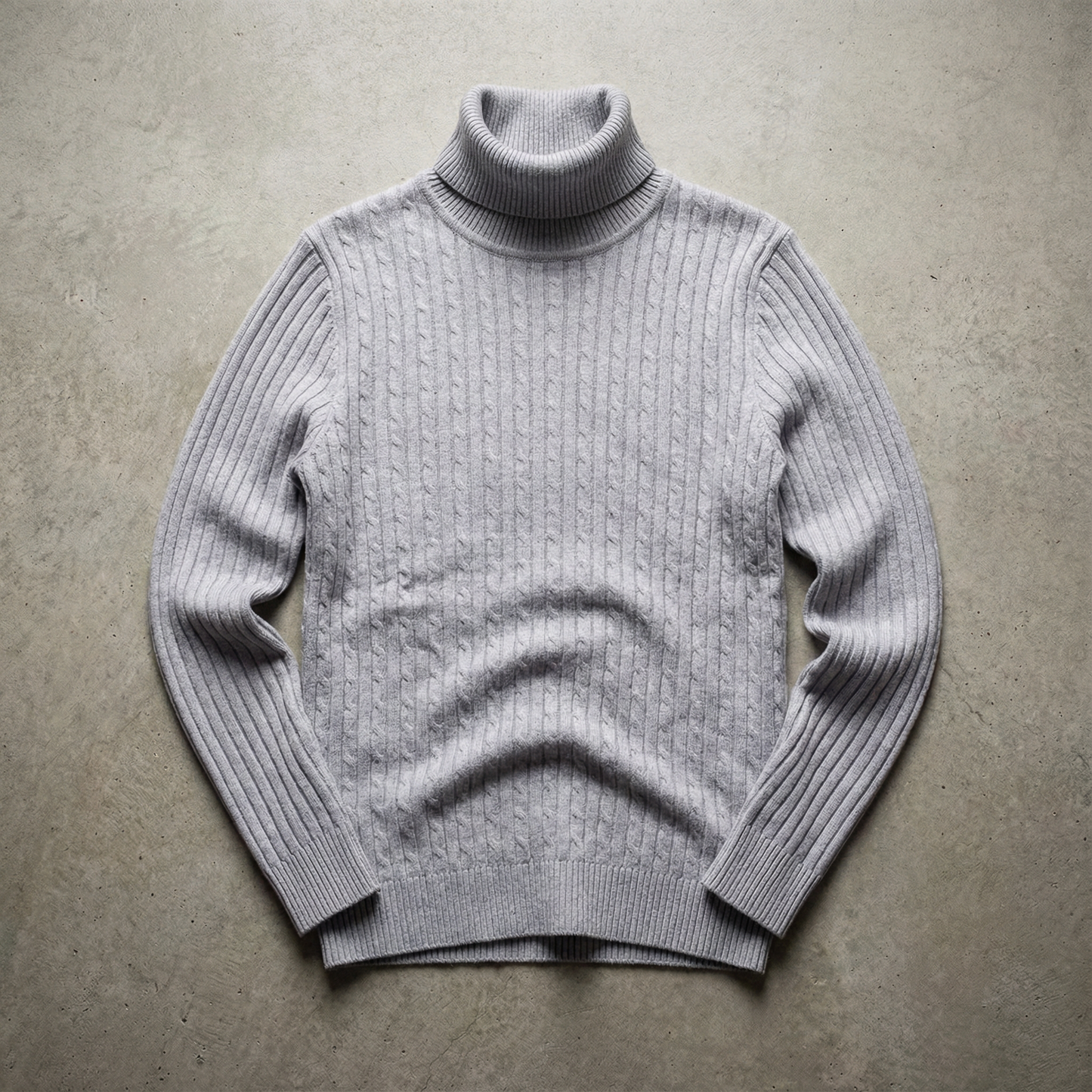 Men's Turtleneck Sweater - Warm Knit Fall Pullover