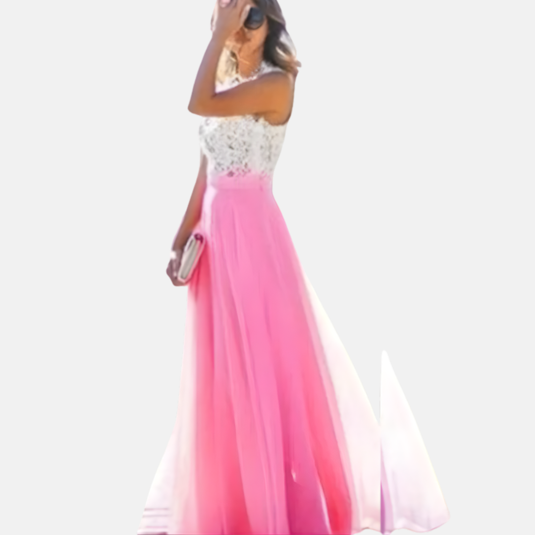 Starlynn | Formal Beaded Embellished Maxi Dress for Wedding Guest Events