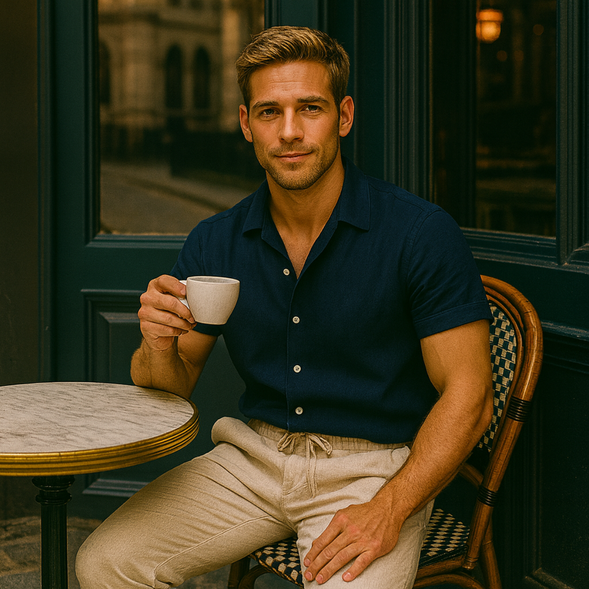 Amalfi Collection | Men's Linen Set with Premium Breathable Fabric | Effortless Summer Style for Warm Weather 5
