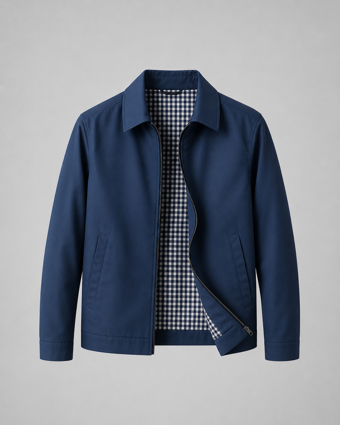 Men's Harrington Jacket - Lightweight Check Lining