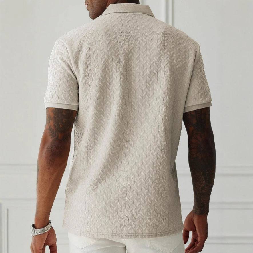 Men's Cotton Polo Shirt - Short Sleeve Classic Fit Polo
