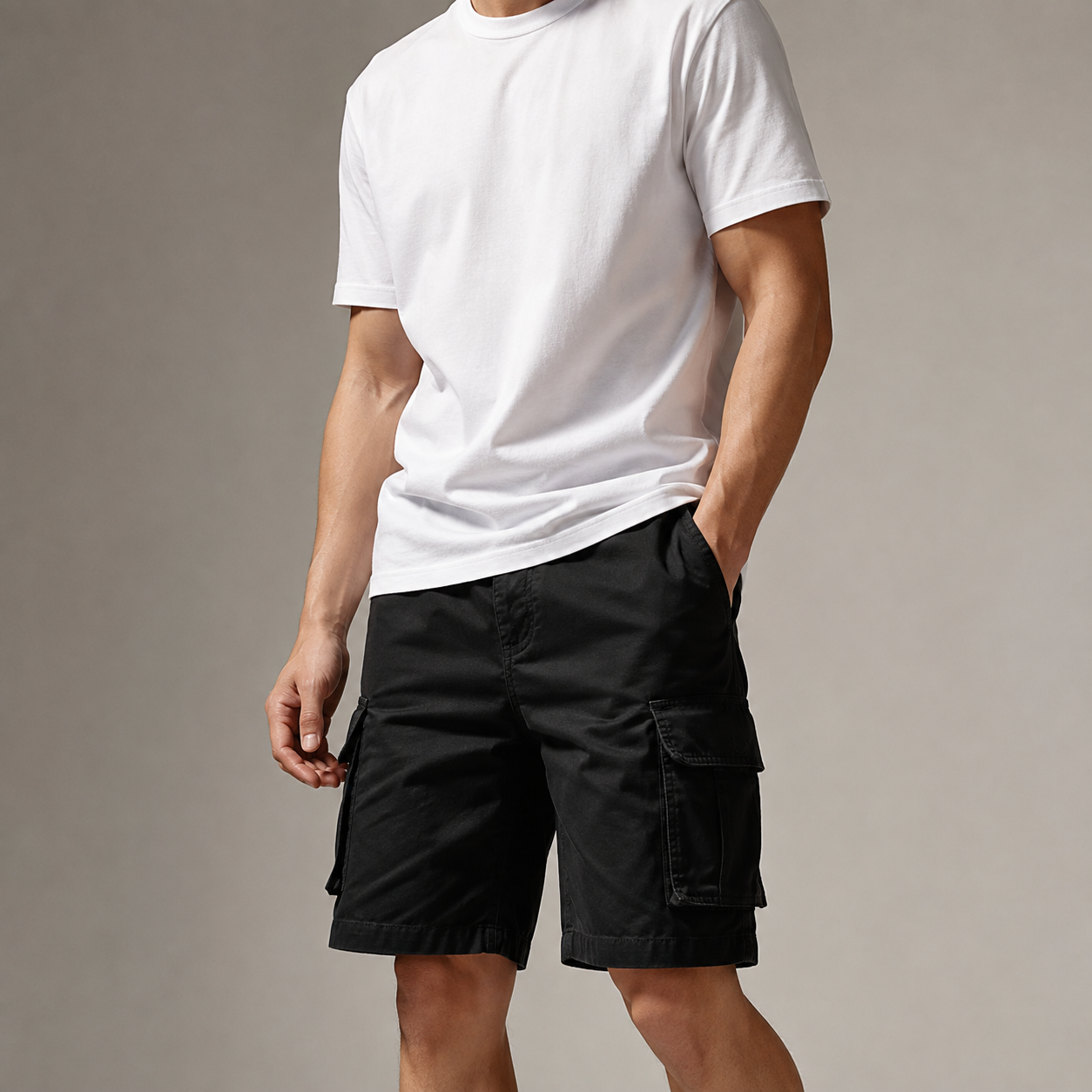 Men's Cargo Shorts - Relaxed Fit Casual Utility Shorts