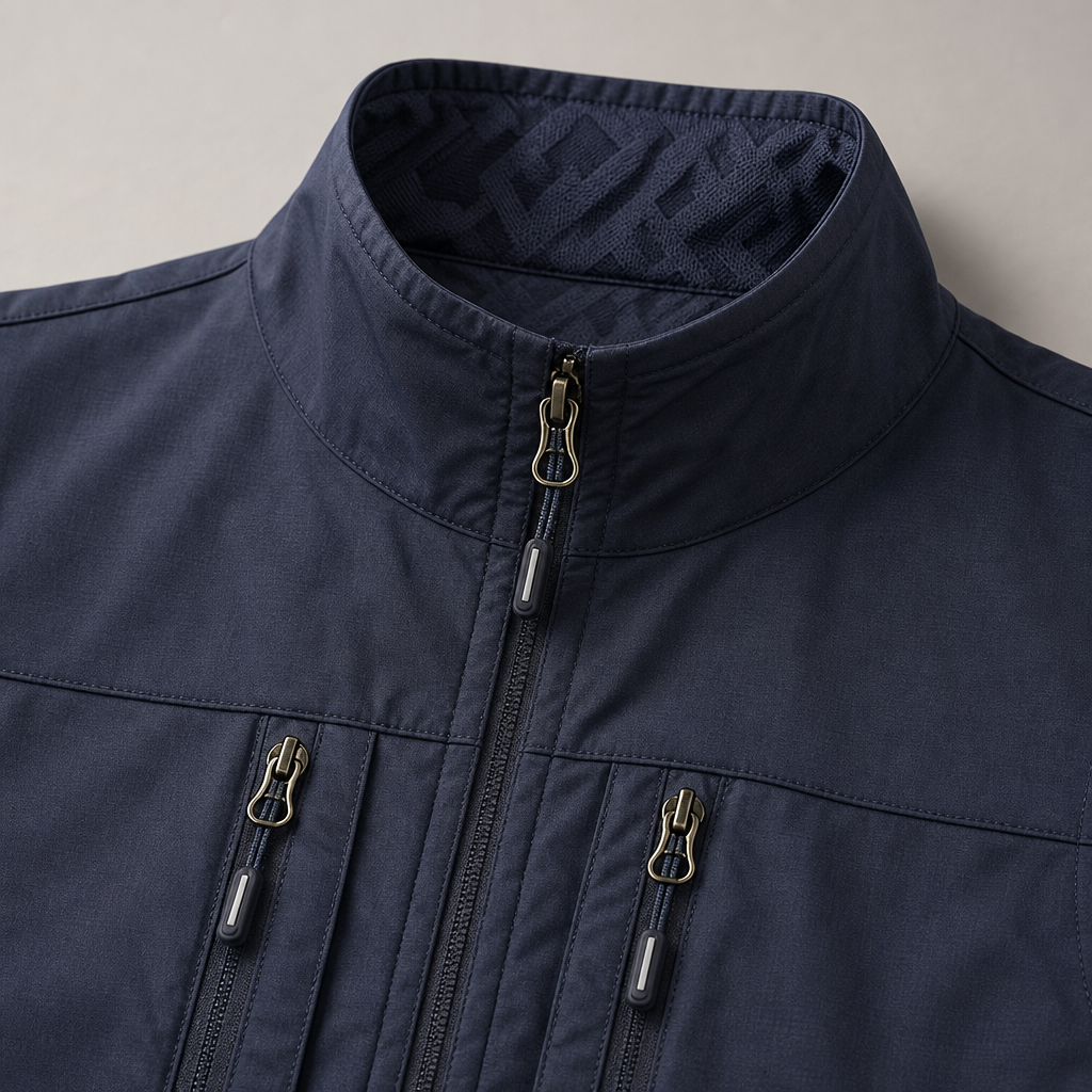 Men's Utility Vest - Zip Pocket Outdoor Casual Vest