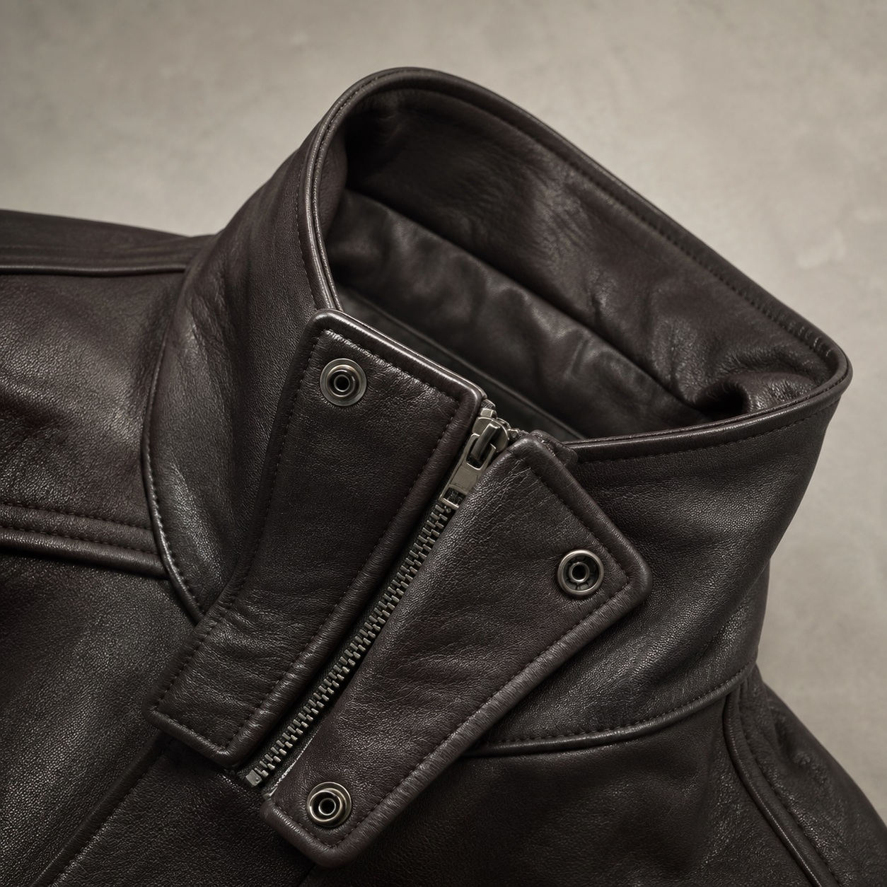 Men's Biker Jacket - Oversized Belted Motorcycle Style