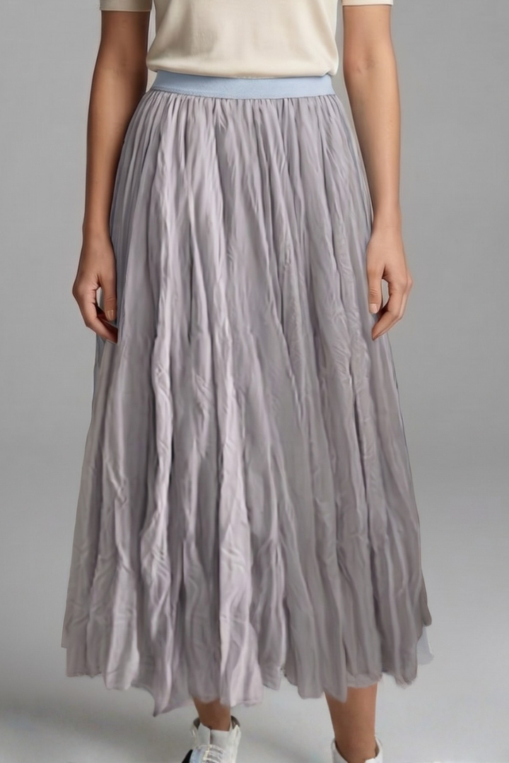 Maelisse | Elastic Pleated Maxi Skirt for Women Fashion Style