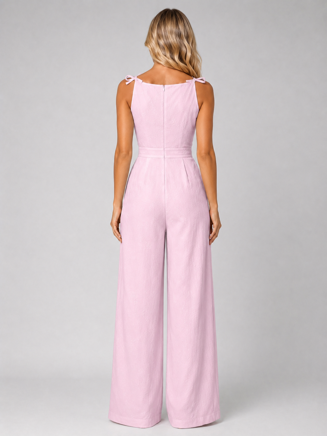 Women's Jacquard Wide Leg Jumpsuit - Wedding Guest Occasion Romper