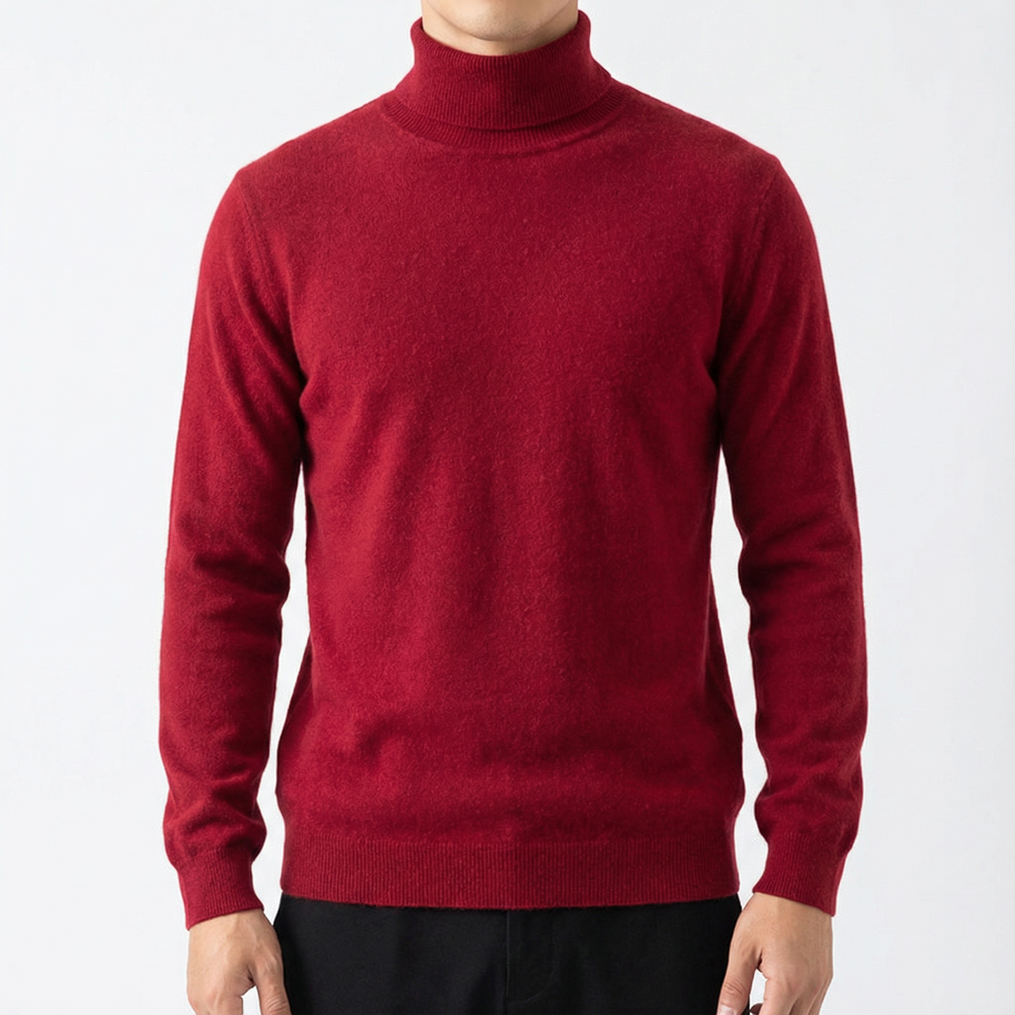 Men's Cashmere Turtleneck - Soft Knit Fall Sweater