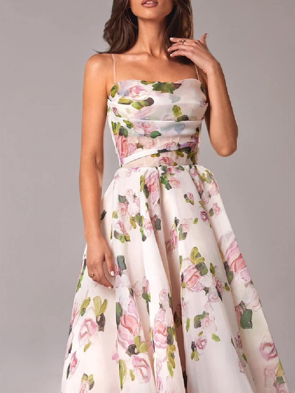 Wrenzie | Floral Summer Midi Dress with Elegant Casual Style