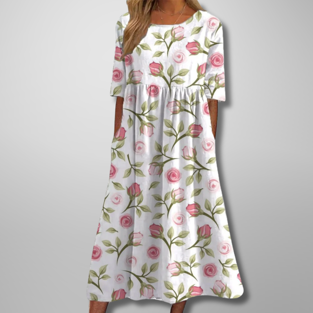 Guinevere | Floral Wedding Guest Maxi Dress