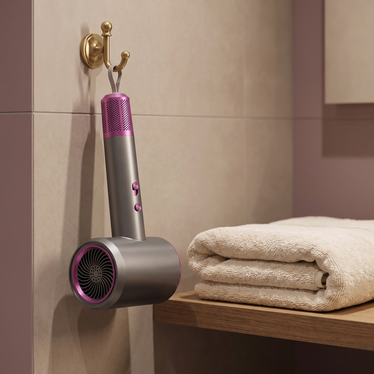 Ionic Hair Dryer with Negative Ion Technology, Concentrator and Diffuser Attachments for Fast Hair Drying