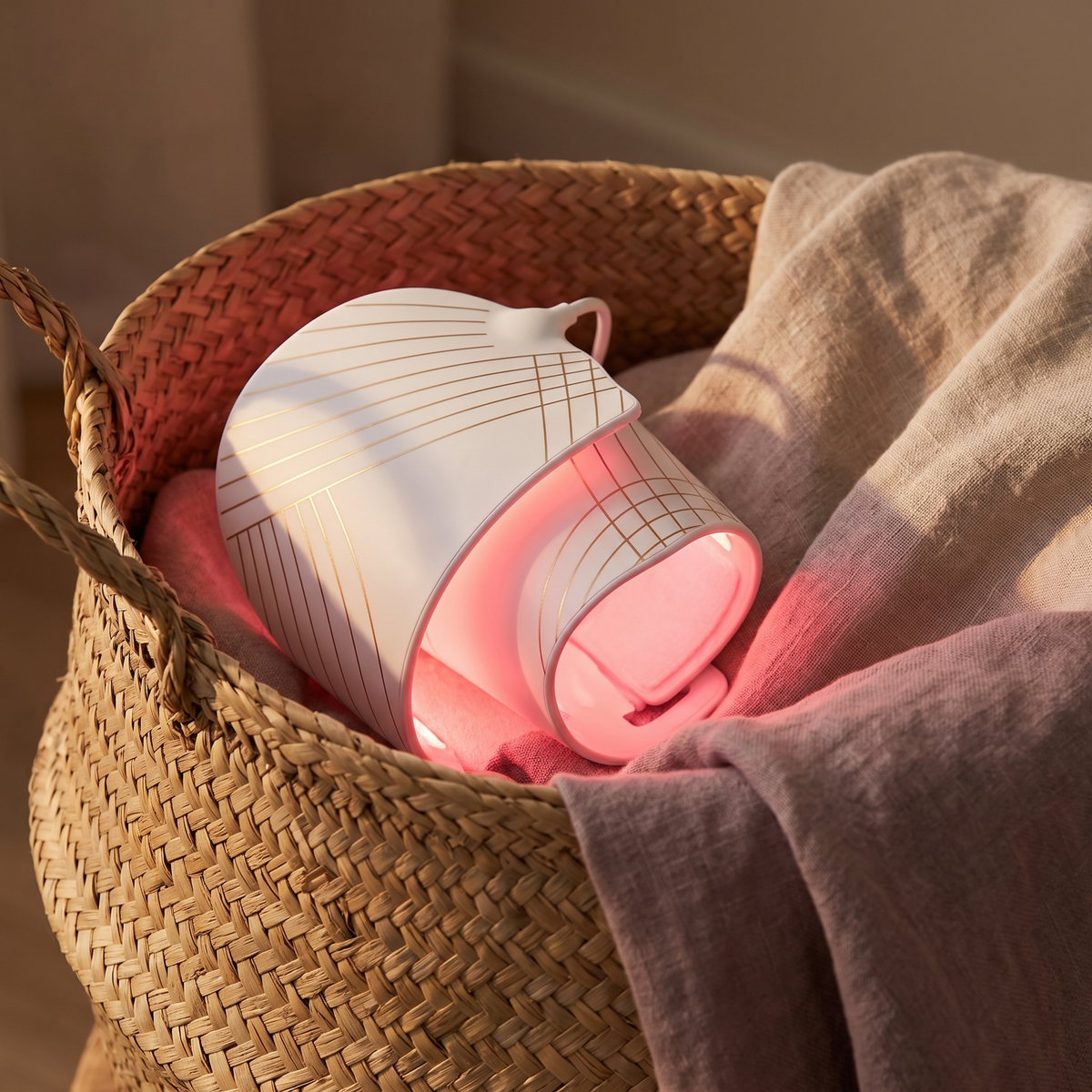 Flexible Red Light Therapy Panel for Neck and Chest, LED Skincare Device for the Décolletage