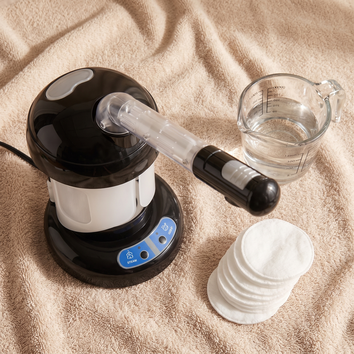 Nano Ionic Facial Steamer, Warm Mist Face Steamer with Extendable Arm for At-Home Skincare