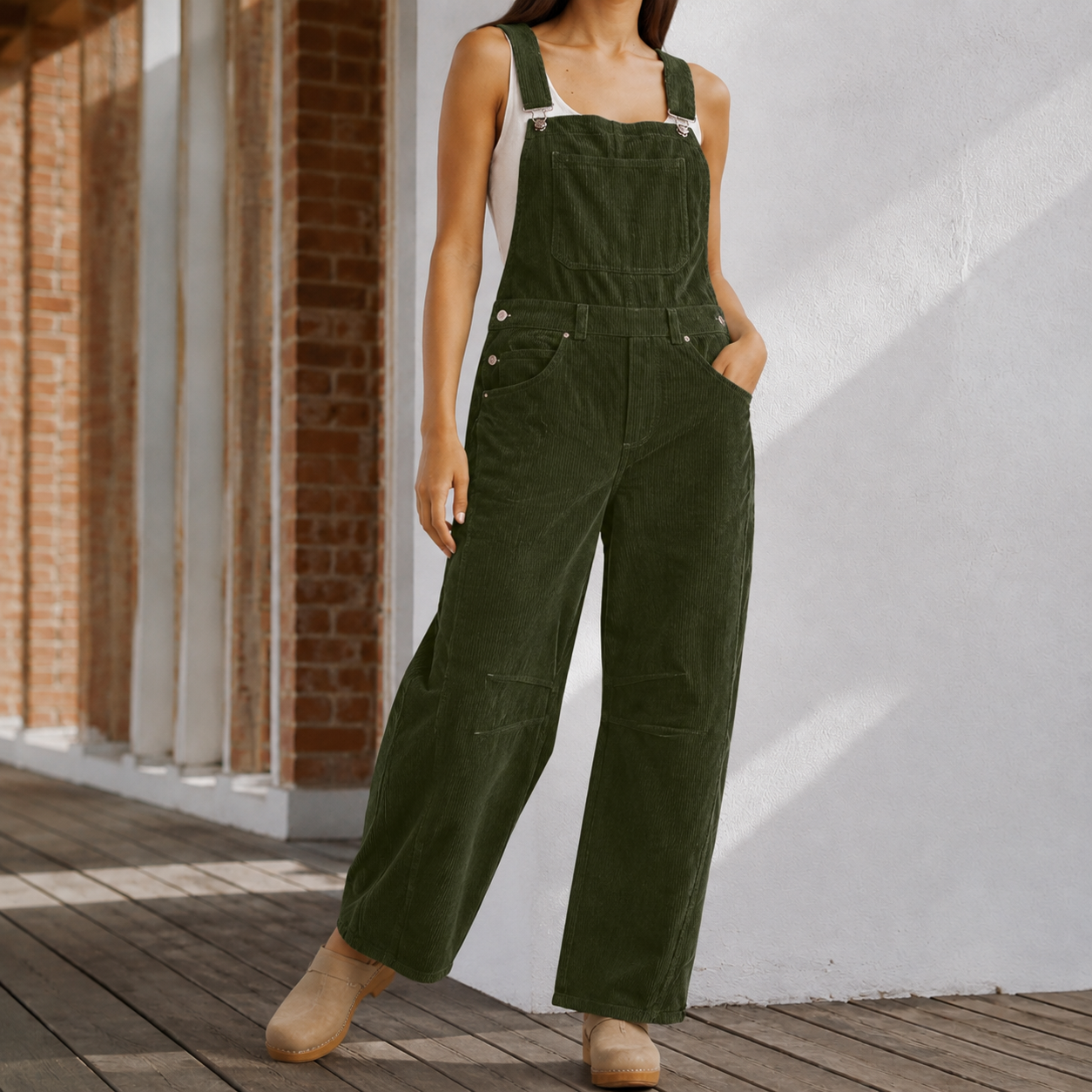 Women's Wide Leg Jumpsuit - Sleeveless Elegant Evening Romper
