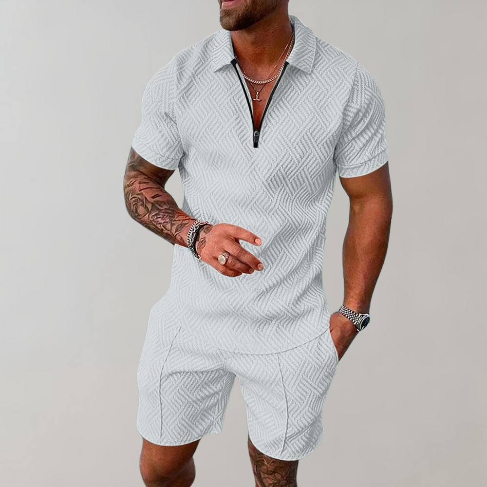 Knit Polo and Shorts Set – Casual Smart Summer Co-Ord