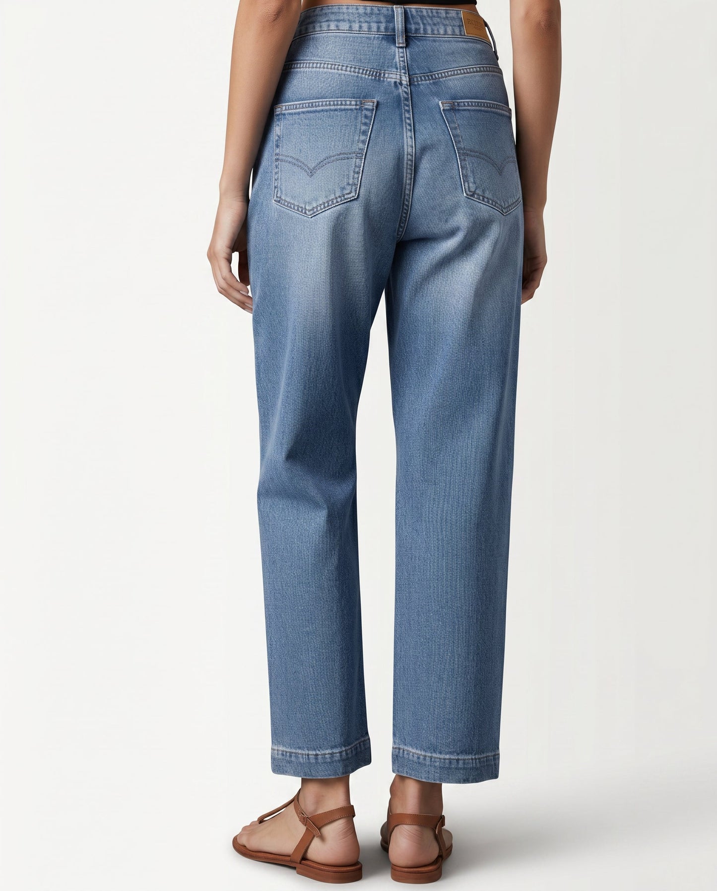 Sebastiane | High-Waist Wide-Leg Straight Jeans Women Style