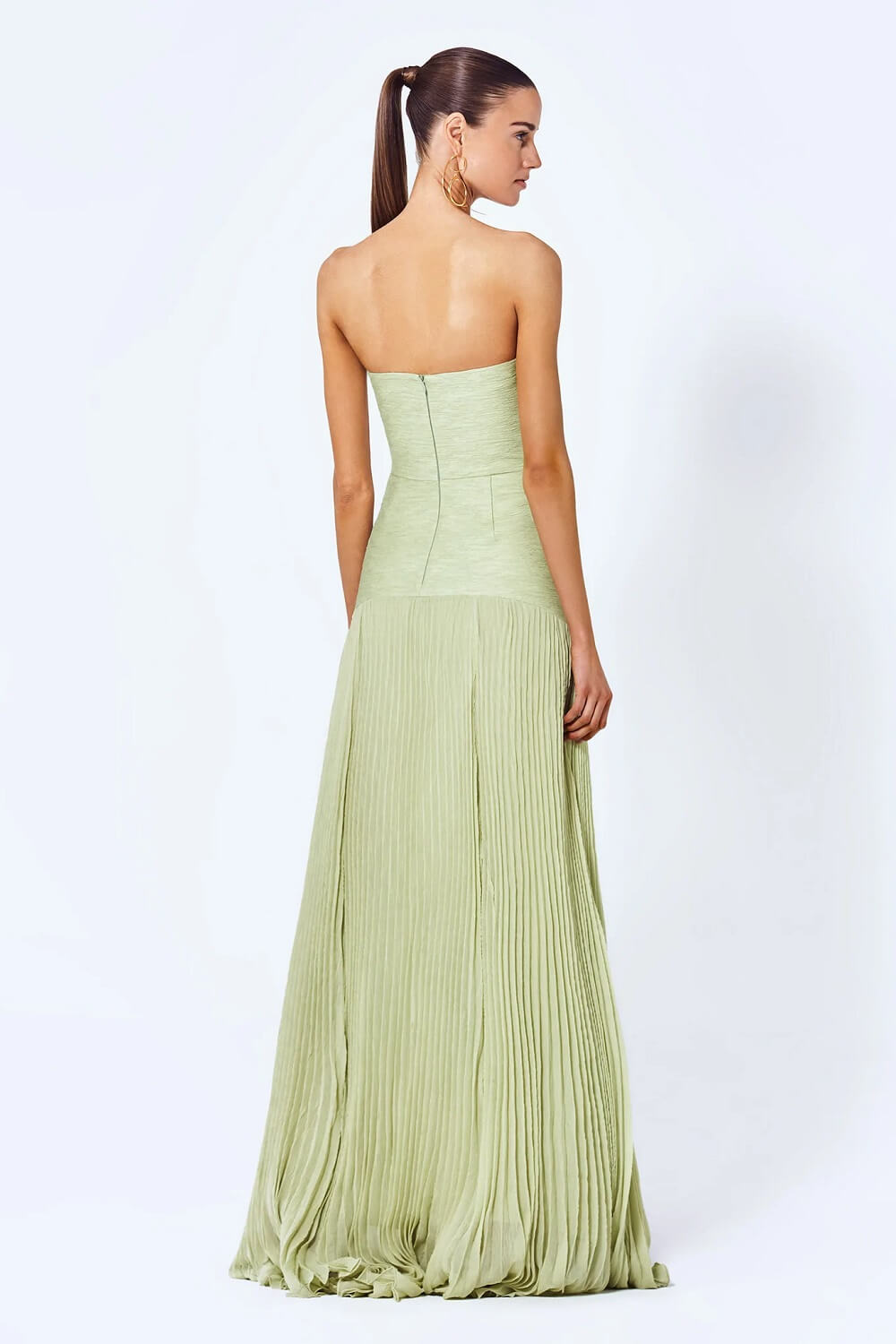 Severine | Flowy Green Wedding Guest Maxi Dress Women Style