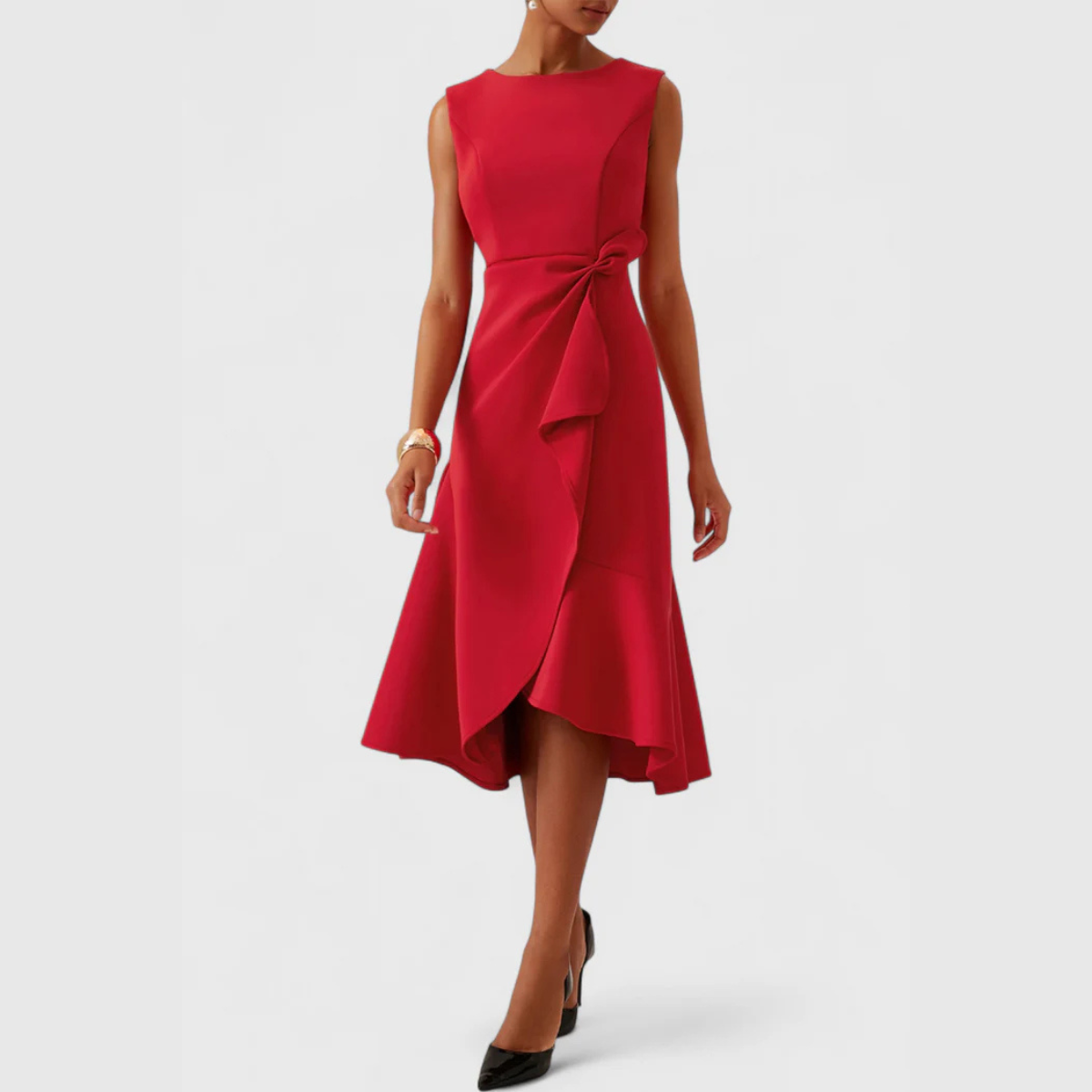 Wendy | Trendy Flattering Wrap Party Evening Dress for Special Occasions