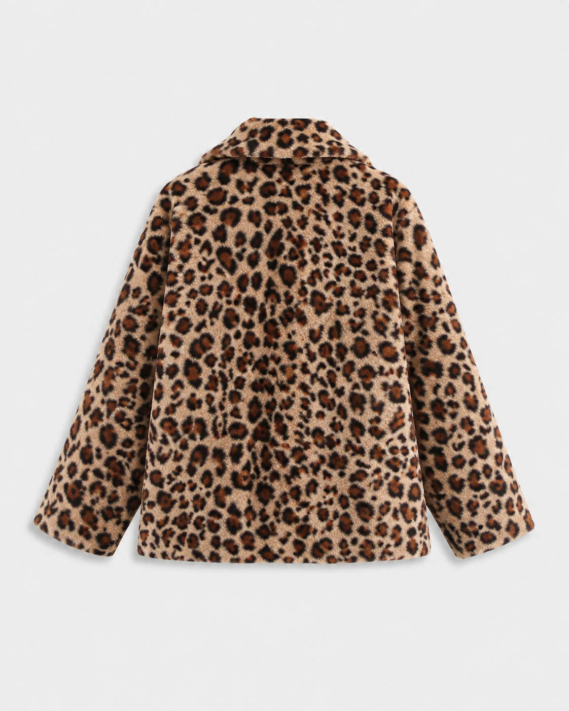 Women's Quilted Jacket - Reversible Leopard Print Puffer Coat