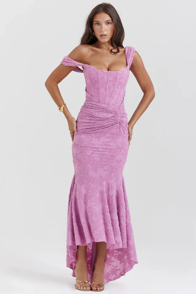 Zoralise | Floral Wedding Guest Dress with Elegant Feminine Style
