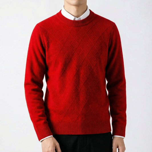 Men's Cashmere Sweater - Soft Knit Casual Pullover