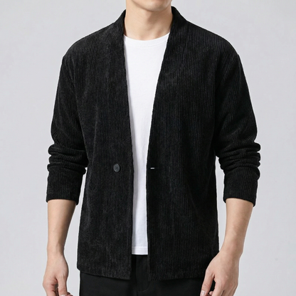 Men's Corduroy Jacket – Casual Button Front Lightweight Outerwear