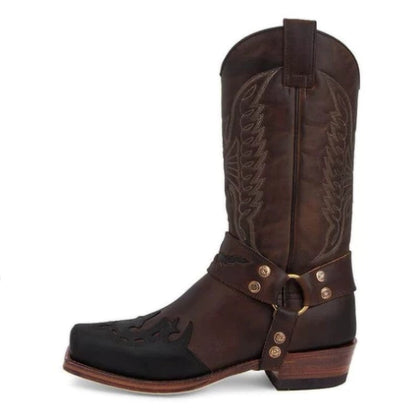 Women's Western Cowboy Boots Mid Calf Pointed Toe Boots