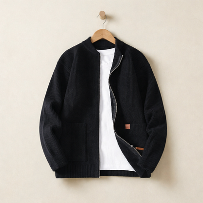 Men's Knit Sweater Coat - Casual Longline Outerwear