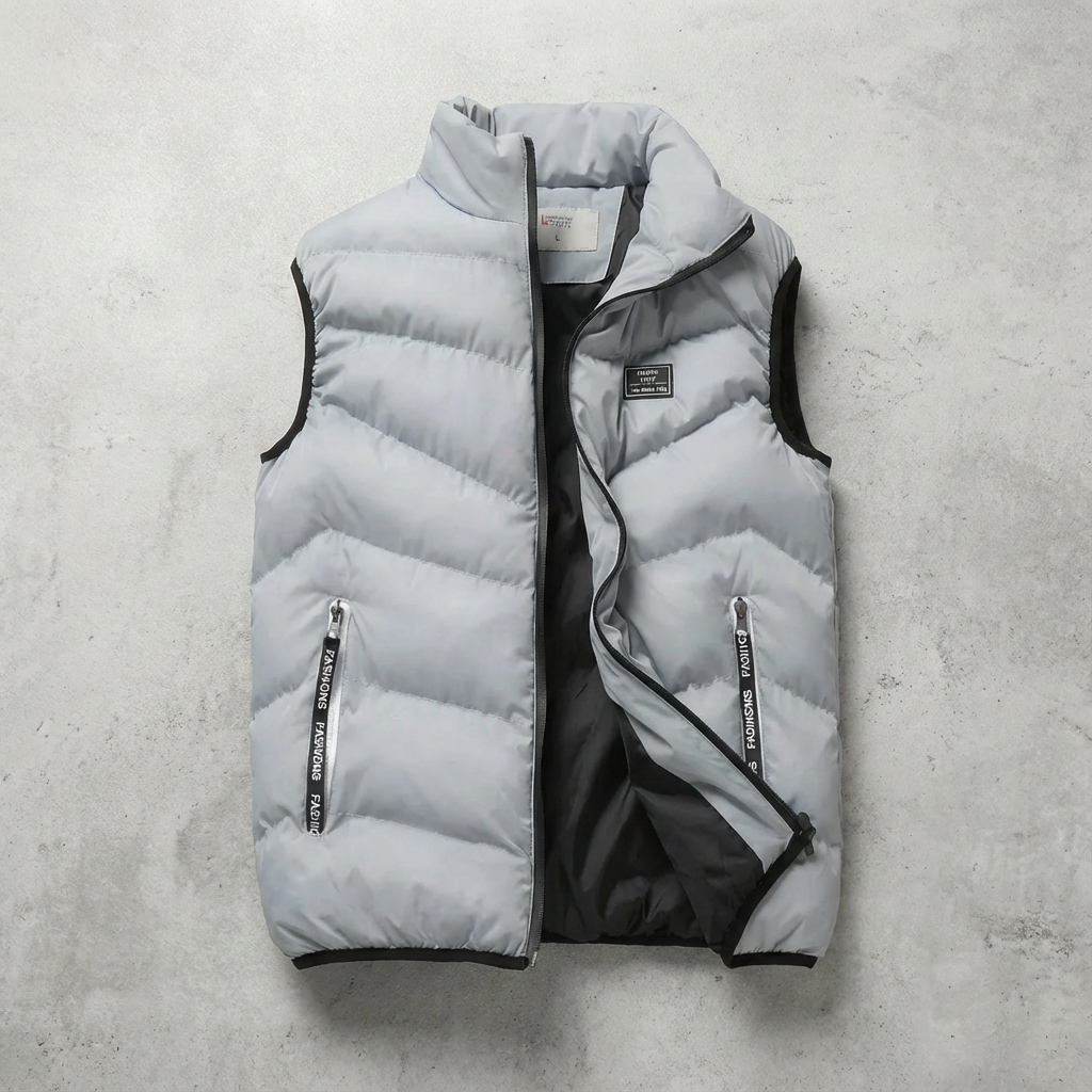 Men's Down Vest - Quilted Insulated Winter Vest