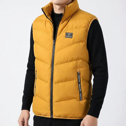 Men's Down Vest - Quilted Insulated Winter Vest
