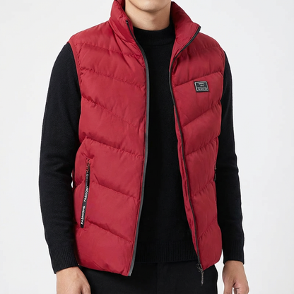 Men's Down Vest - Quilted Insulated Winter Vest