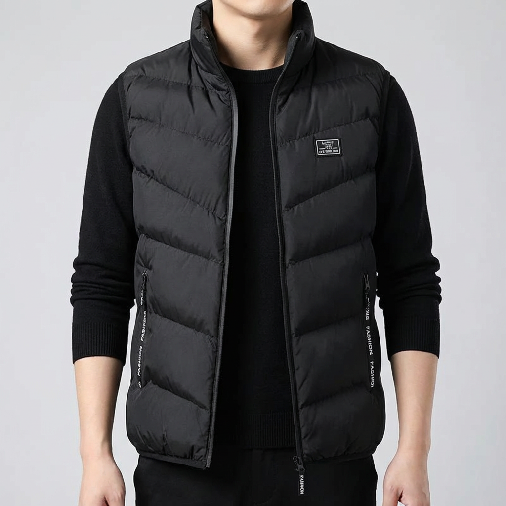 Men's Down Vest - Quilted Insulated Winter Vest
