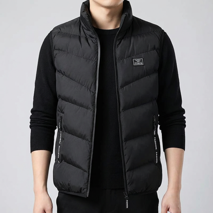 Men's Down Vest - Quilted Insulated Winter Vest