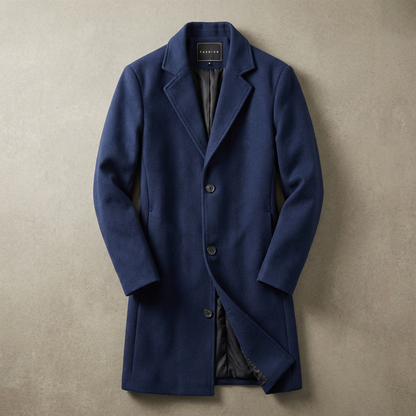 Men's Wool Overcoat - Classic Fall Winter Coat