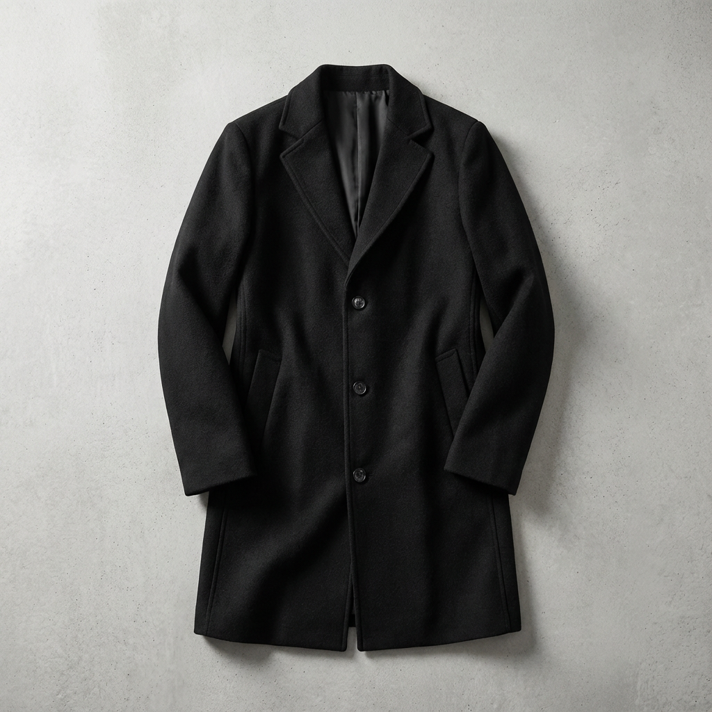 Men's Wool Overcoat - Classic Fall Winter Coat