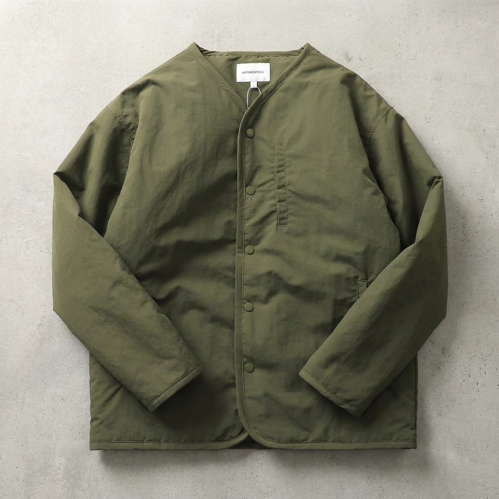 Men's Quilted Cotton Coat - Lightweight Fall Outerwear