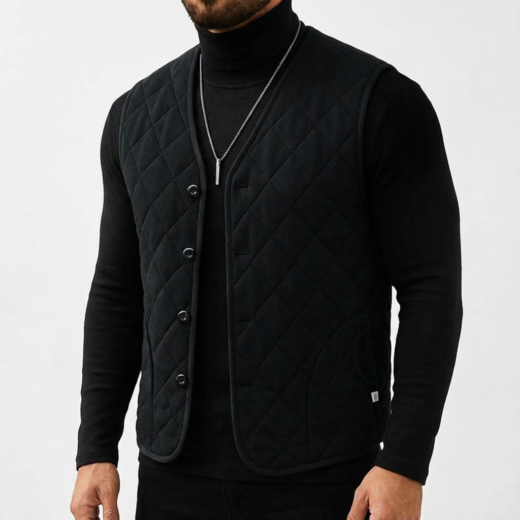 Men's Quilted Vest - Lightweight Insulated Casual Outerwear
