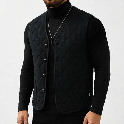 Men's Quilted Vest - Lightweight Insulated Casual Outerwear