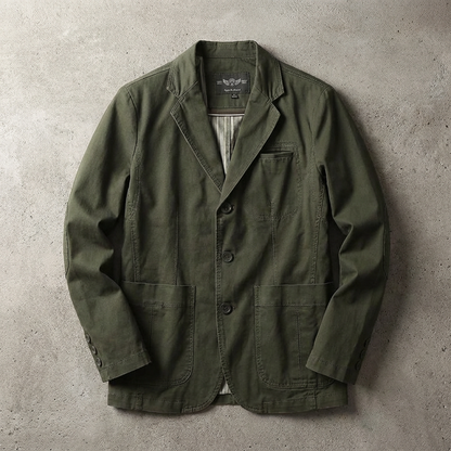 Men's Cotton Blazer - Casual Suit Jacket