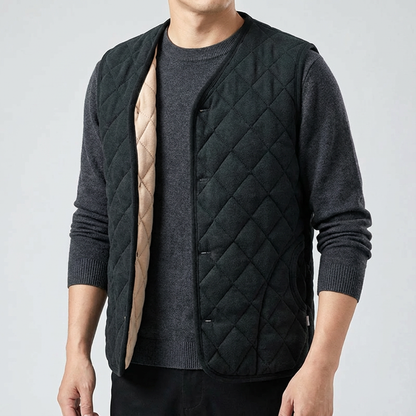 Men's Quilted Vest - Lightweight Insulated Casual Outerwear